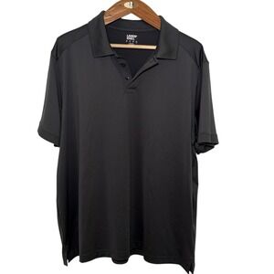 Lands' End Outfitters Mens Gray XL Short‎ Sleeve Polo Shirt Athletic Adult
